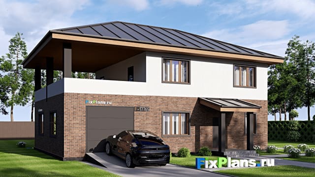 Двухэтажный дом F-17765
