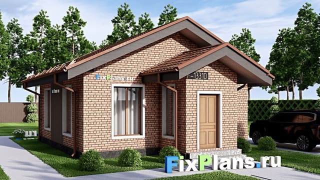 Одноэтажный дом F-13310