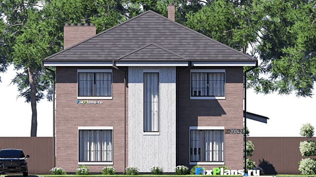 Двухэтажный дом F-20042