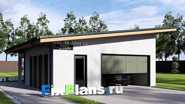 Одноэтажный дом F-21104